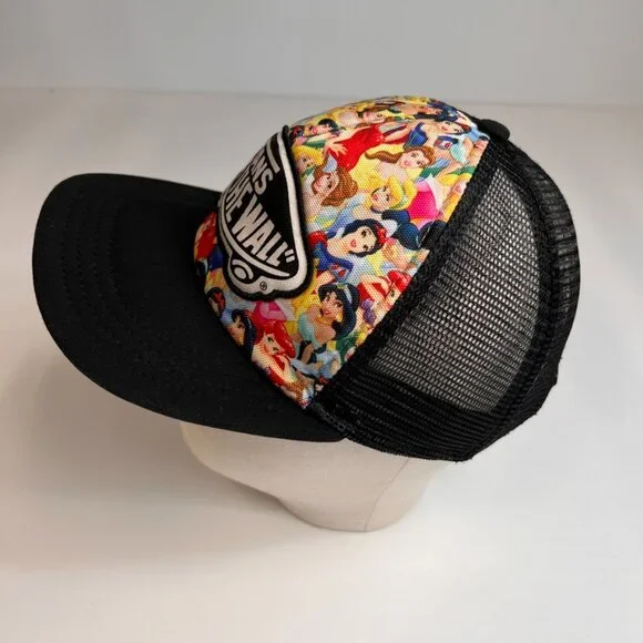 Vans Hat Men Snap Back Princess Skate Patch Spell Out Mesh Gym Hype Core Cap Go